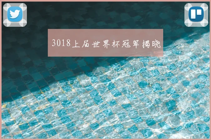 3018上届世界杯冠军揭晓